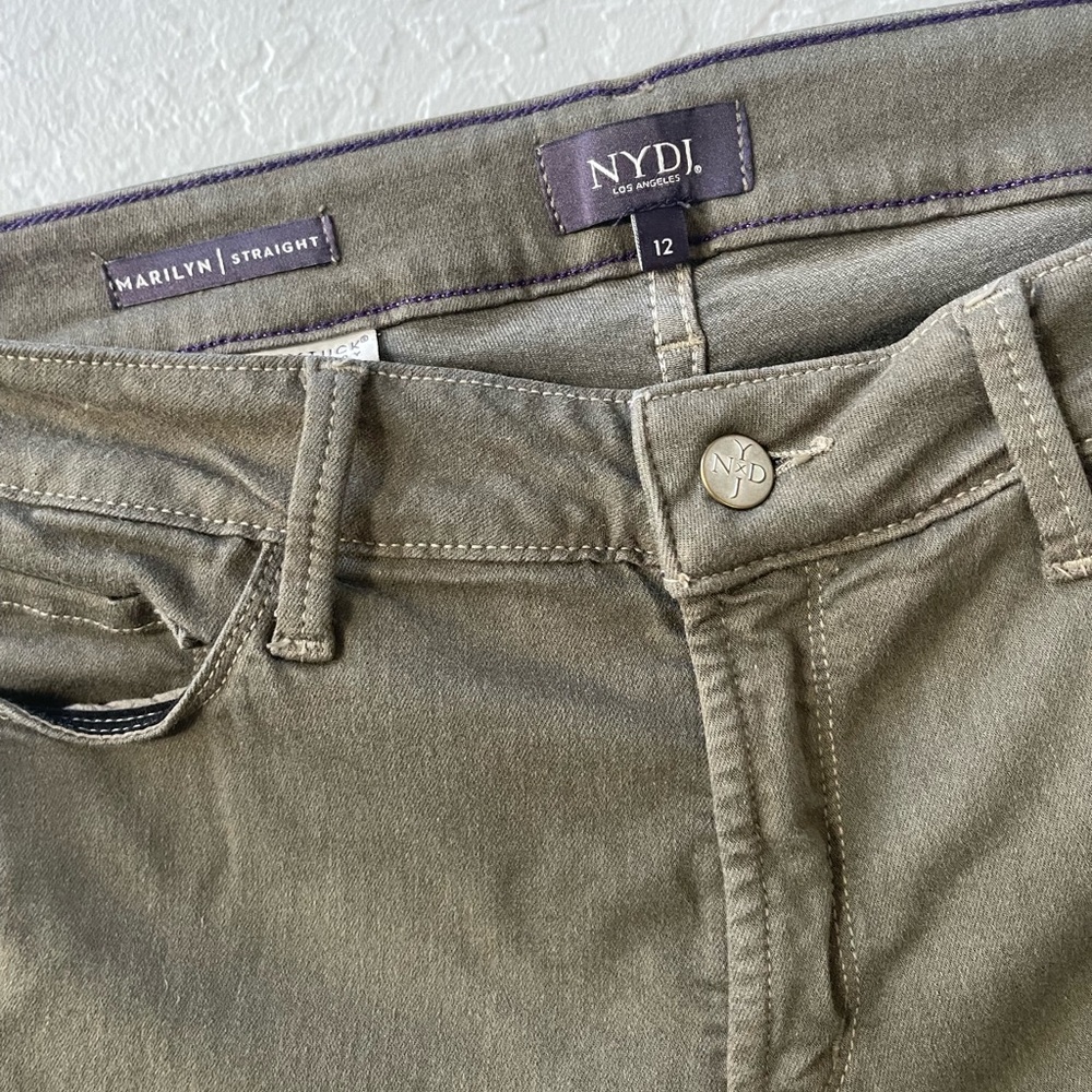 NYDJ Olive Green Jeans